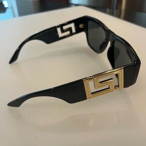 Versace VE4403 GB1/8/ Black/Gray Full-Rim Square Unisex Sunglasses